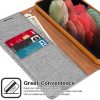 Samsung Galaxy S21 Plus Goospery Canvas Wallet Case Grey - Image 3