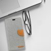 iPhone 11 Pro Goospery Canvas Wallet Case Grey - Image 2