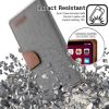 iPhone 11 Pro Goospery Canvas Wallet Case Grey - Image 5