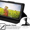 iPhone 12 and iPhone 12 Pro Goospery Canvas Wallet Case Black - Image 4