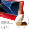 Samsung Galaxy S7 Edge Goospery Leather Wallet Case Red - Image 3