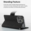 iPhone 13 Pro Max Goospery Canvas Wallet Case - Image 5