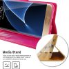 Samsung Galaxy S7 Edge Goospery Leather Wallet Case Pink - Image 3