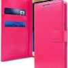 Samsung Galaxy S7 Edge Goospery Leather Wallet Case Pink