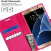 Samsung Galaxy S7 Edge Goospery Leather Wallet Case Pink - Image 2