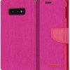 Samsung Galaxy S10e Goospery Canvas Wallet Case Pink - Image 2