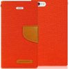 iPhone 6 Plus / iPhone 6S Plus Goospery Canvas Wallet Case Orange