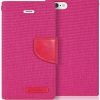 iPhone 6 Plus / iPhone 6S Plus Goospery Canvas Wallet Case Pink