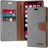 iPhone 11 Pro Goospery Canvas Wallet Case Grey