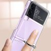 Samsung Galaxy Z Flip3 5G Clear Protection Case with Ring - Image 11