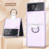 Samsung Galaxy Z Flip3 5G Clear Protection Case with Ring - Image 9