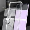 Samsung Galaxy Z Flip3 5G Clear Protection Case with Ring - Image 5