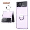 Samsung Galaxy Z Flip3 5G Clear Protection Case with Ring - Image 4