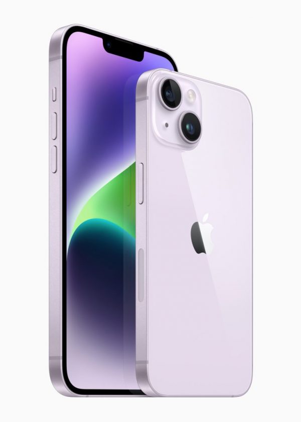 Mobile Outlet Apple iPhone 14 iPhone 14 Plus 2up purple