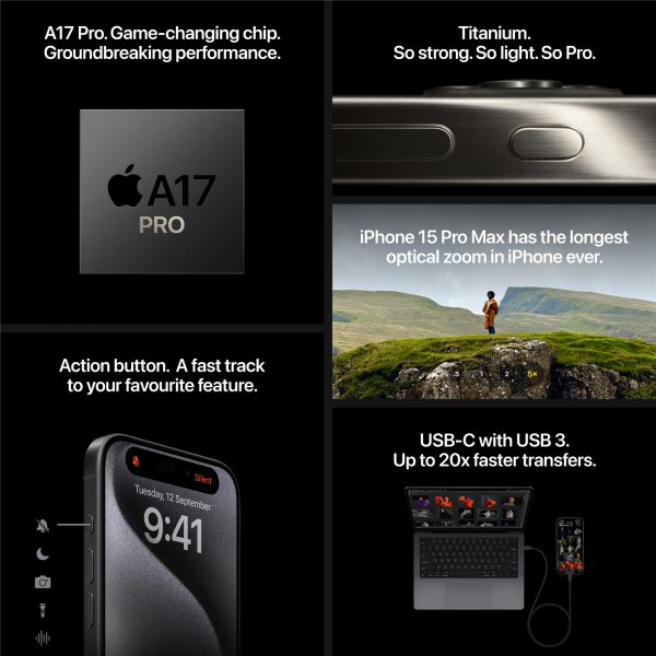 iPhone 15 Pro 128GB White Titanium A Grade - Image 6